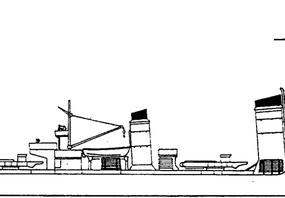 Корабль DKM Falke 1944 [Type 23 Torpedo Boat] - чертежи, габариты, рисунки